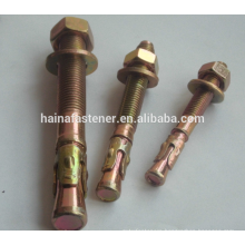 color zinc anchor bolt,wedge anchor bolt,anchor wedge,stainless steel wedge anchor